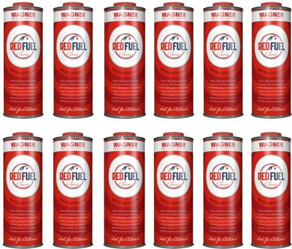 Optimiseur d'Essence Wagner Red Fuel Classic pour Hivernage Auto - 2x1L