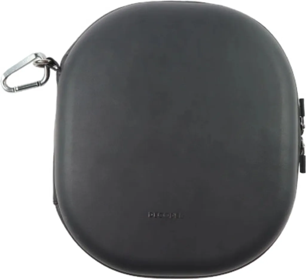 Custodia in pelle decodificata per Airpods Max - Nero