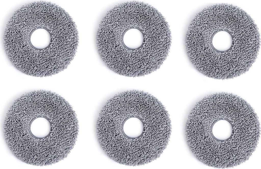 6 Stück waschbare/wiederverwendbare Reinigungstücher für DEEBOT T30 PRO OMNI / T30 OMNI Saugroboter, Original Zubehör