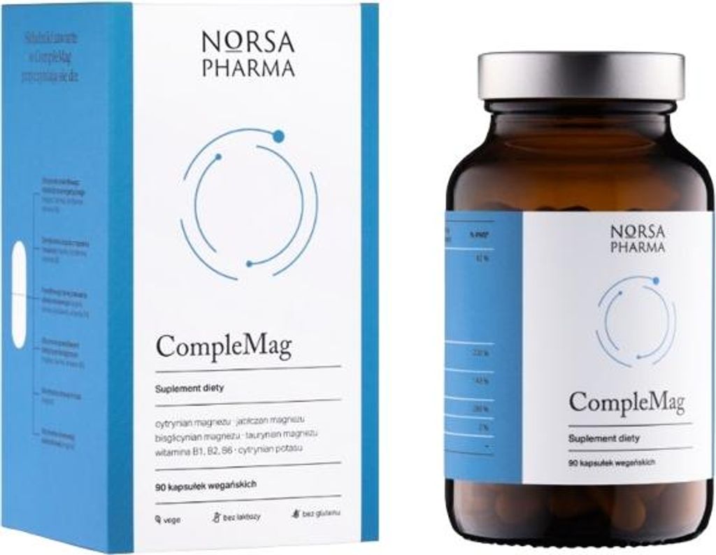 COMPLEMAG Magnesium Kalium Vitamin B6 Norsa Pharma 90 Produktbild 
