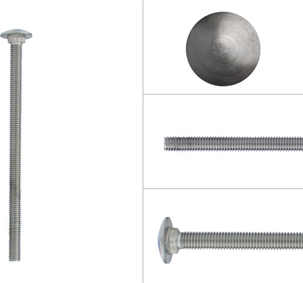 Schlossschrauben Edelstahl M8 x 140 mm - 25 Stück