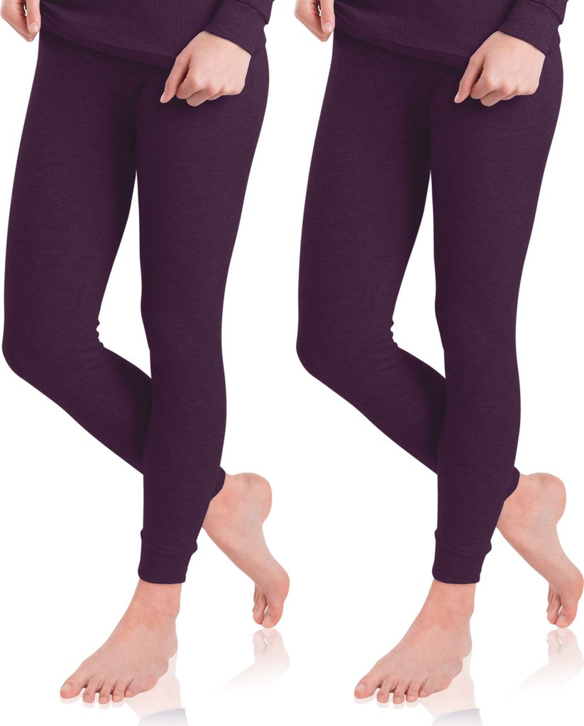 2er Pack Damen Ski- & Thermohose - Lila M