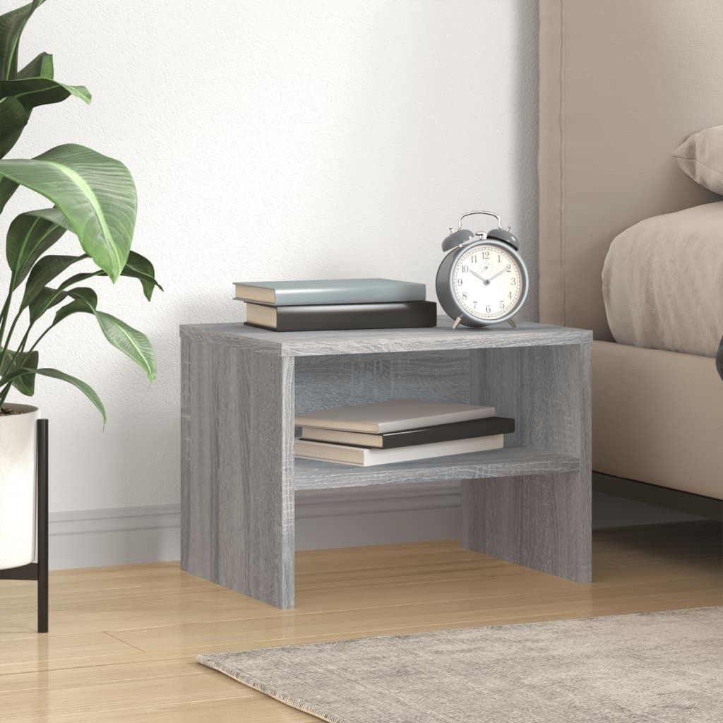 vidaXL Nachttisch Grau Sonoma 40x30x30 cm Holzwerkstoff - Nachttisch - Nachttischschränke - Nachtschrank - Bettschrank