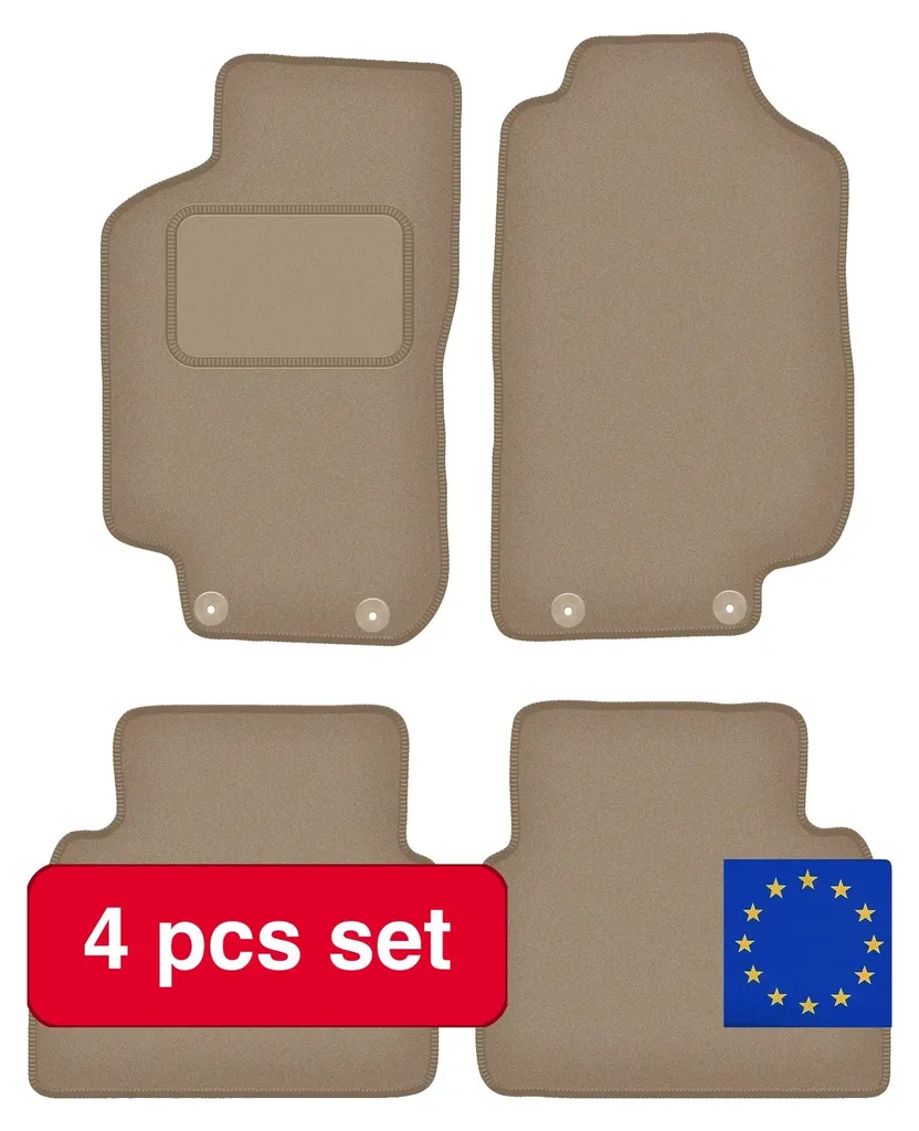 Tapis auto sur mesure beige pour Saab 9-5 I Berline : Protection Intérieure