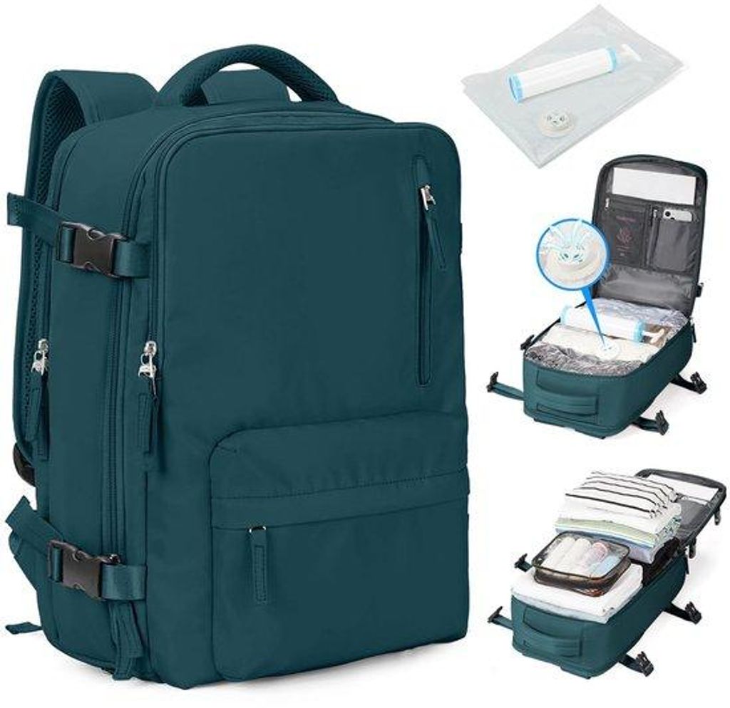 Vakuumreisetasche mit Vakuumsystem für Damen, Airbag Rucksack, Reisegepäck, Wasserdicht, Handgepäckgröße