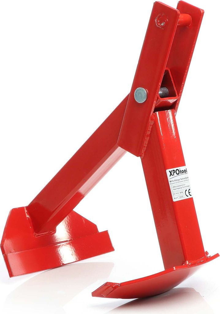 XPOtool Hebeklemme für stehende Fässer bis 210 l oder 500 kg und Ø20-65 cm – Fasszange vertikal, Trommelheber, Fasskralle