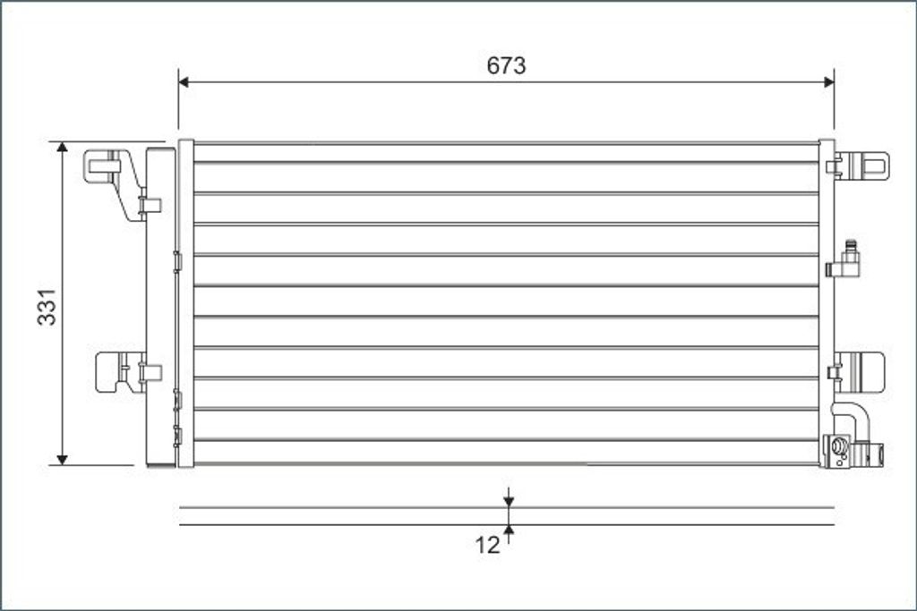 VALEO 822596 Kondensator Klimaanlage Klimakondensator für AUDI A4 B9 Avant (8W5, 8WD) +Trockner
