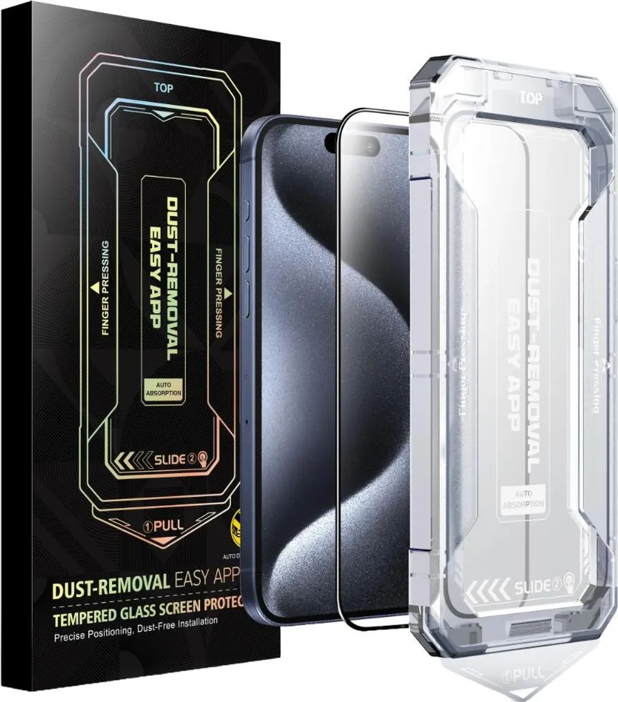 Évitez de briser votre écran d'iPhone 15/16 Plus avec ce verre trempé 9H