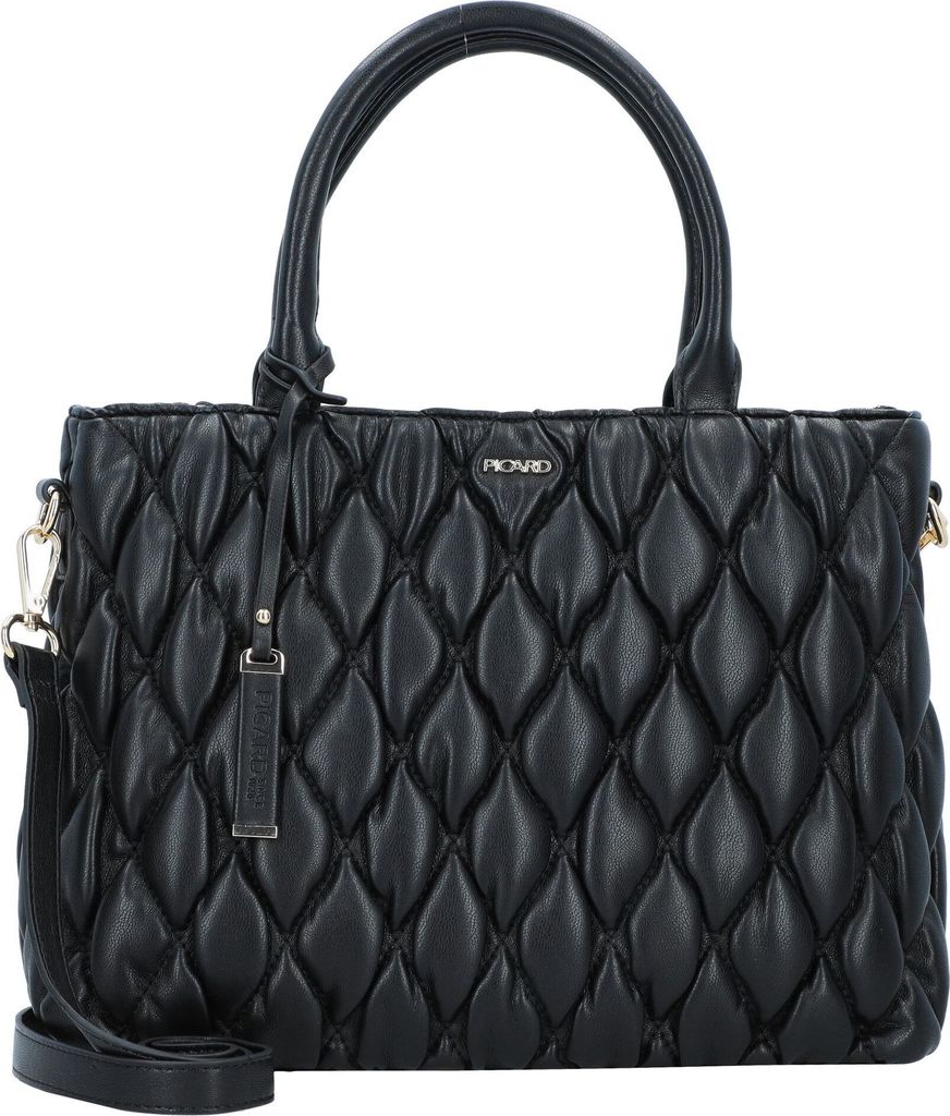 Shopper Tasche Tasche Silber Schwarz Modeherz Picard Tasche Silber