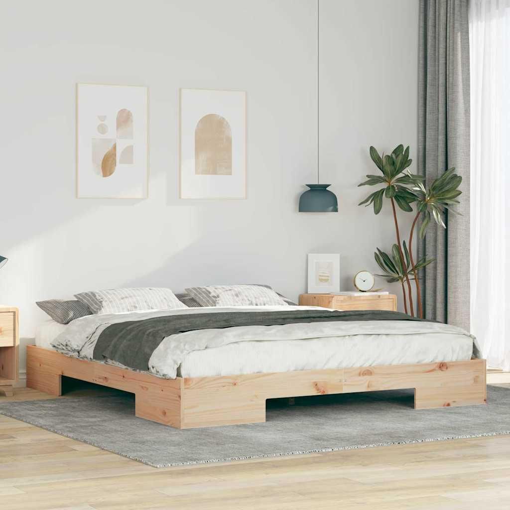 Maison Exclusive - Bettgestell Braun 180 x 200 cm