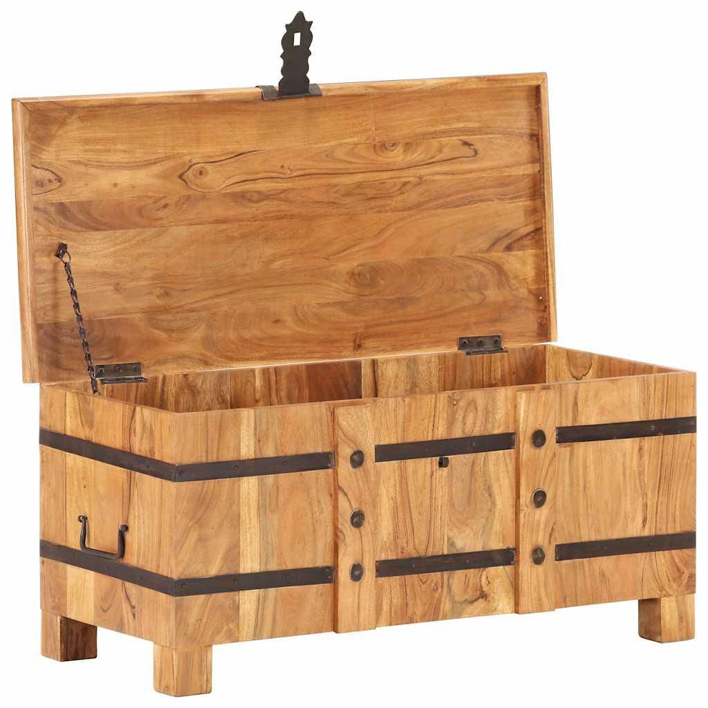 vidaXL Truhlica 90x40x40 cm z masívneho dreva akácie Obrázok produktu 
