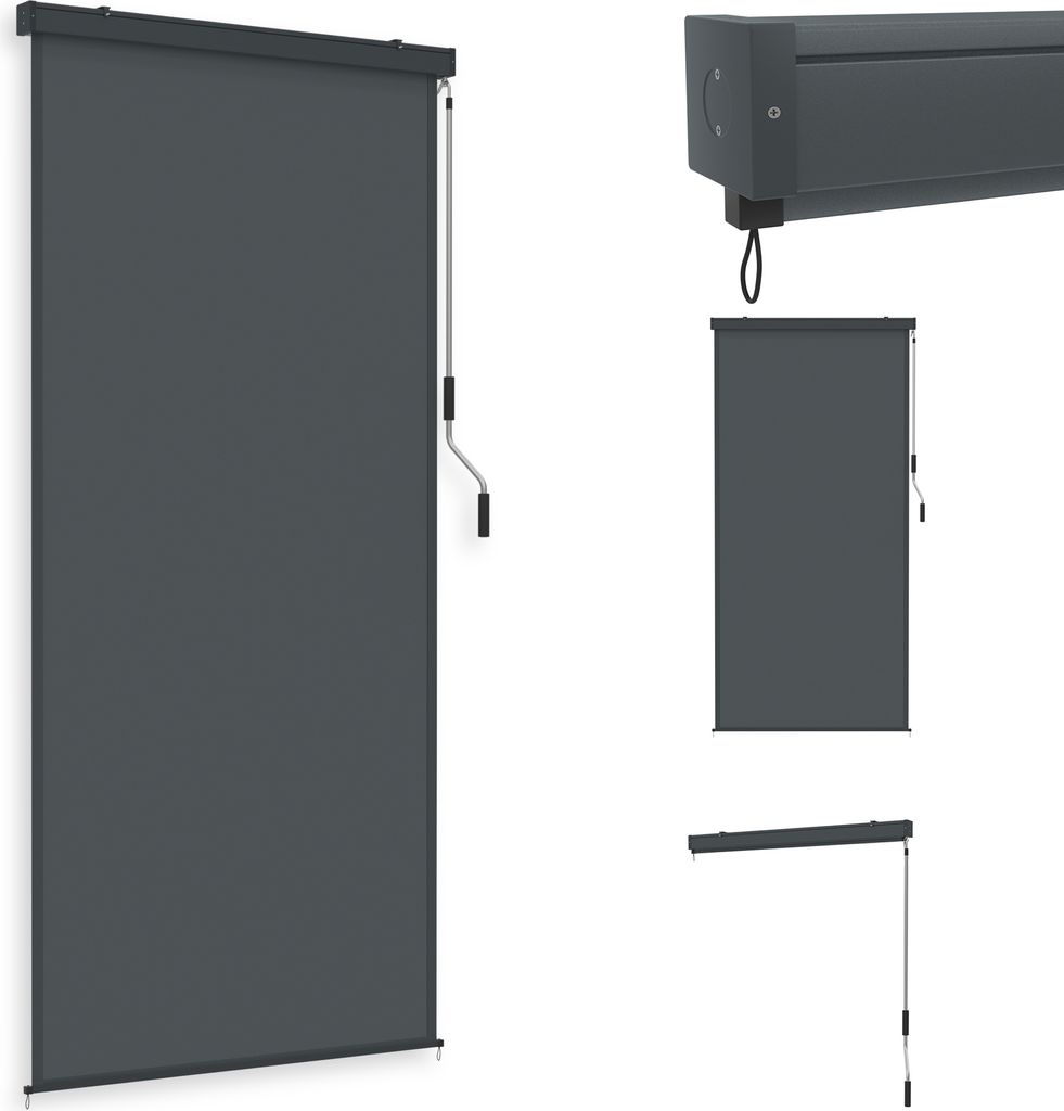 UISEBRT 120×250cm Anthracite Store vertical Store extérieur Image du produit 