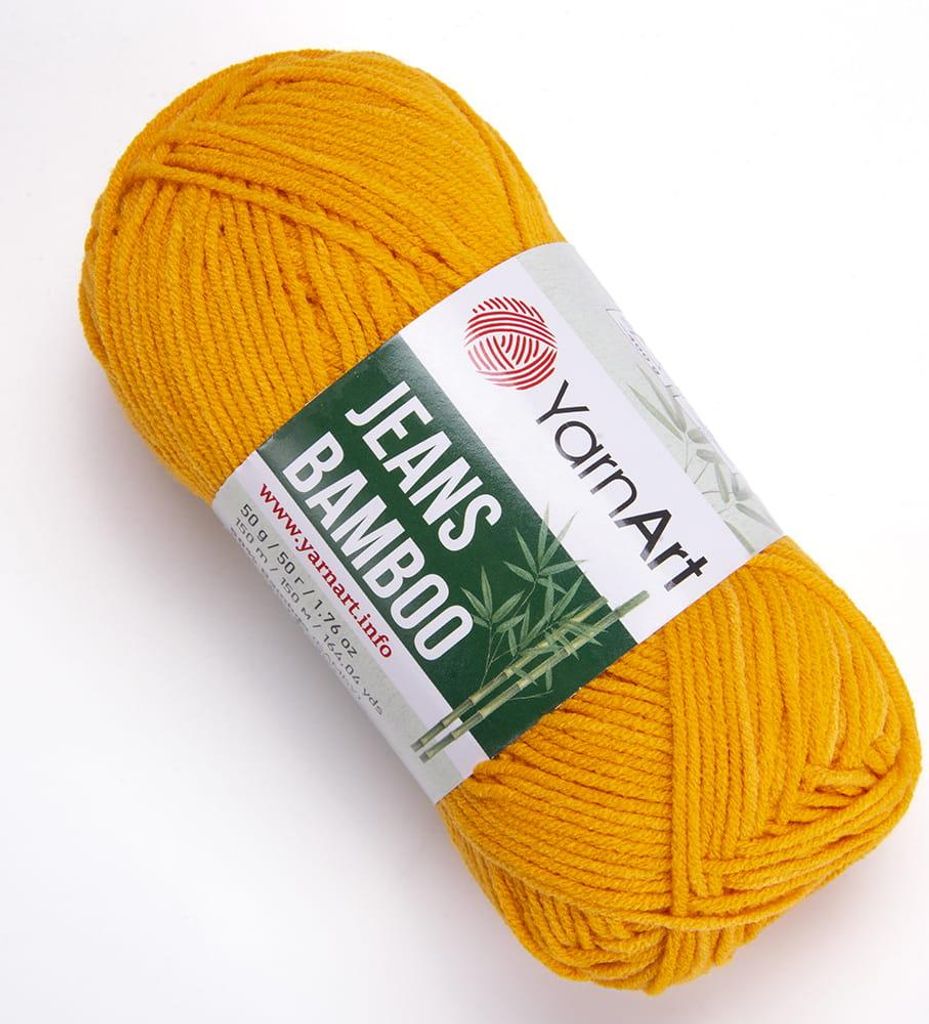YarnArt Jeans Bamboo 106 Kurkuma – Weiche, atmungsaktive Produktbild 