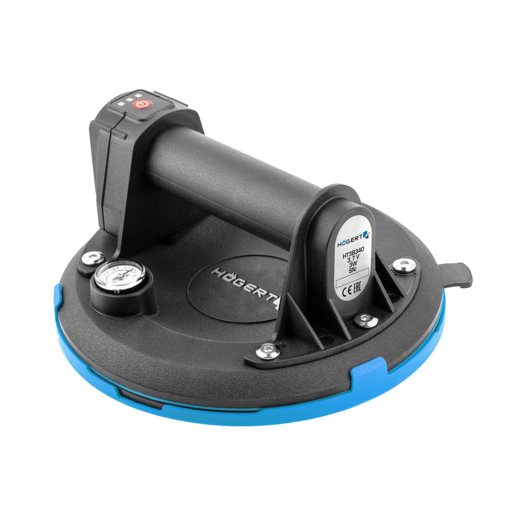 Ventouse à accu Högert 200 mm avec manomètre Image du produit 