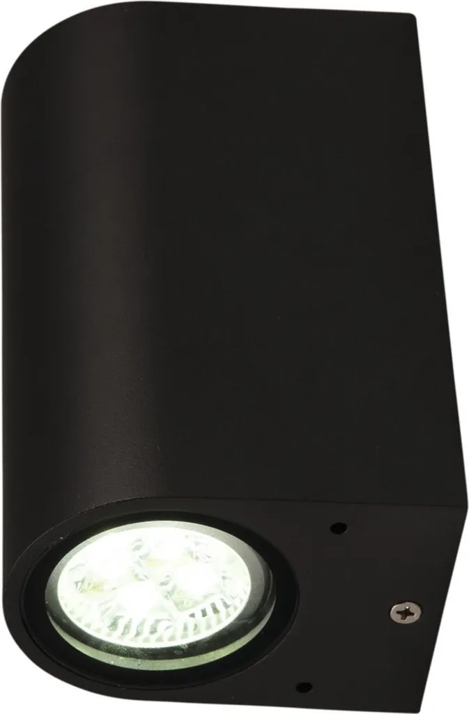 Offerta Applique Esterno Alluminio AMBOS Round 2 Antracite 2xGU10