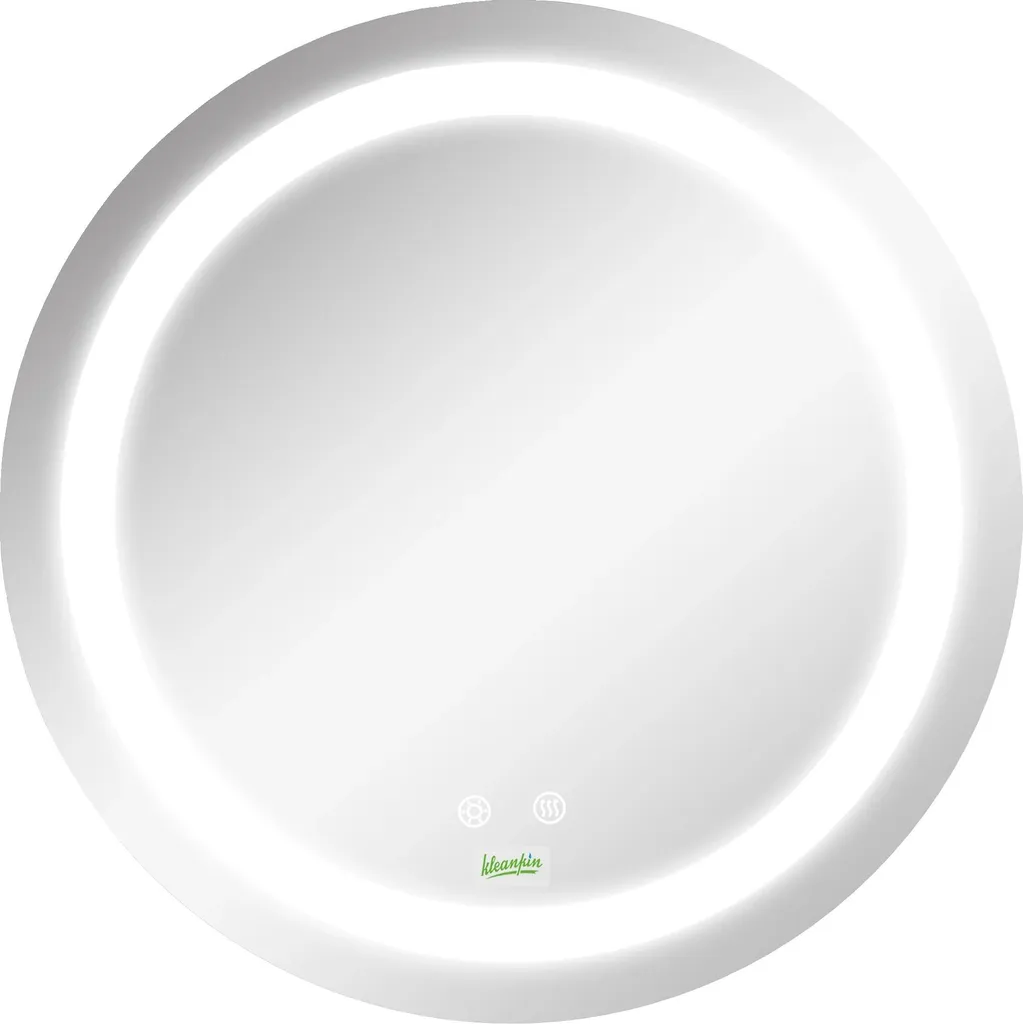 Miroir salle de bain LED tactile argent pour maquillage de précision