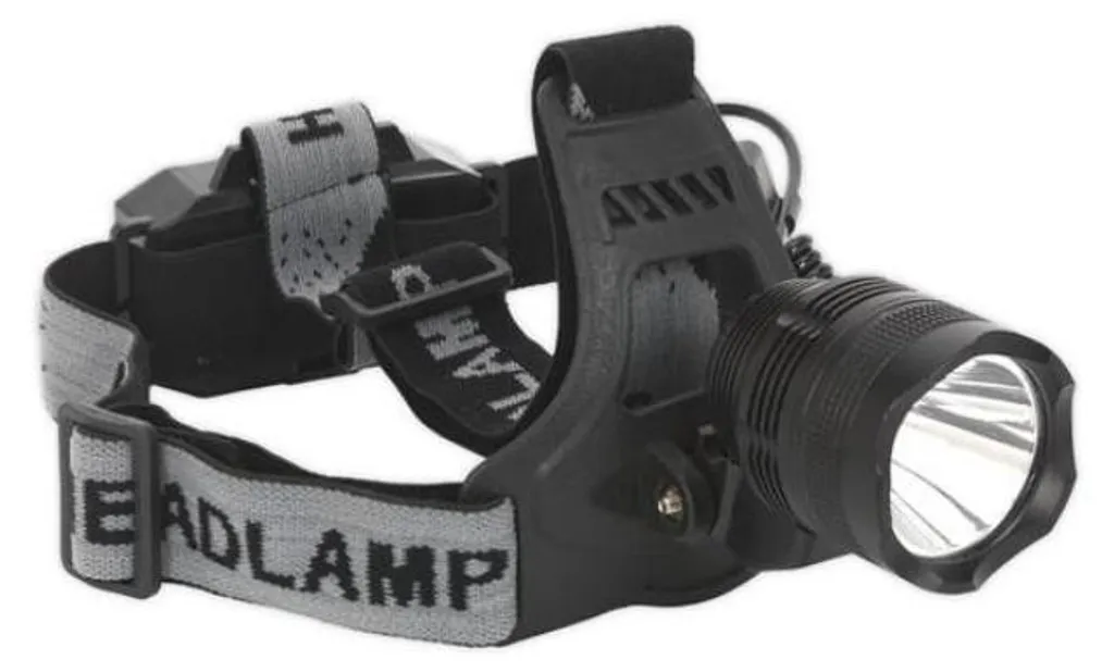 Lampe frontale SEALEY HT105LED à faisceau large et autonomie prolongée