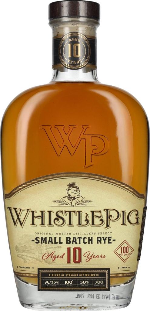WhistlePig 10 Years Old SMALL BATCH Rye Whiskey 50% Vol. 0,7l