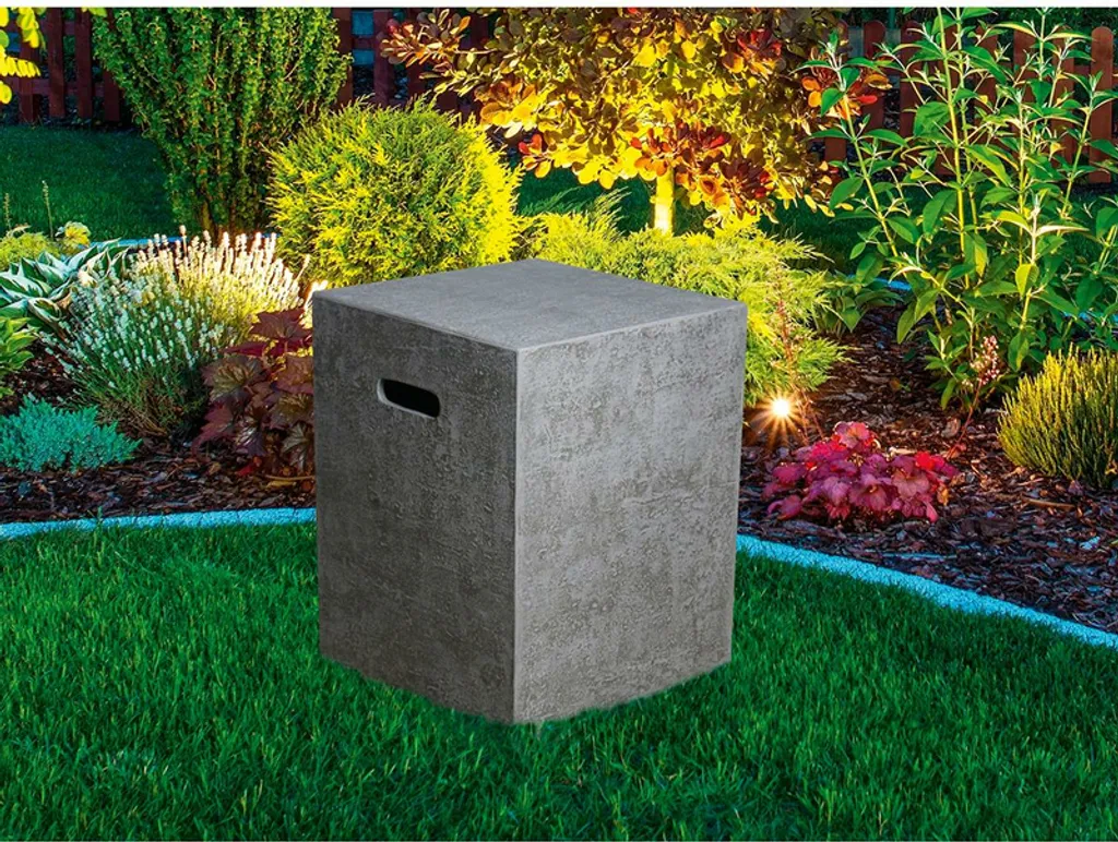 Cache bouteille de gaz 5kg aspect travertin - Béton fibré résistant