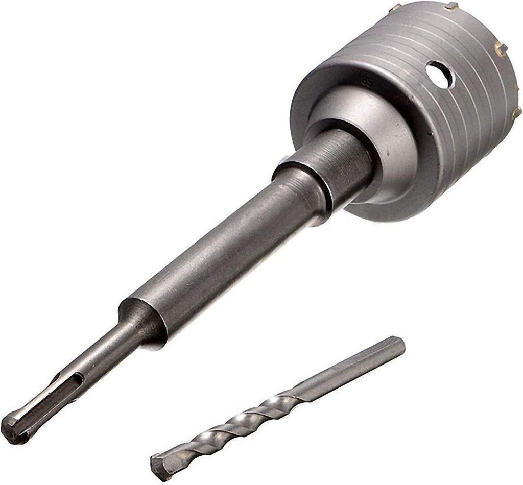 Bohrkrone Dosenbohrer SDS Plus 100 mm Durchmesser komplett für Bohrhammer (SDS Plus 160 mm)