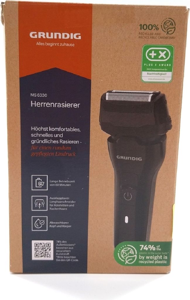 GRUNDIG MS 6330 Golarka męska Czas pracy 60 min Rozkładana Zdjęcie produktu 8