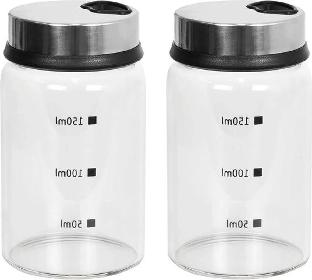 Salière et Poivrière en Verre 150 ml - Accessoire de Cuisine Indispensable