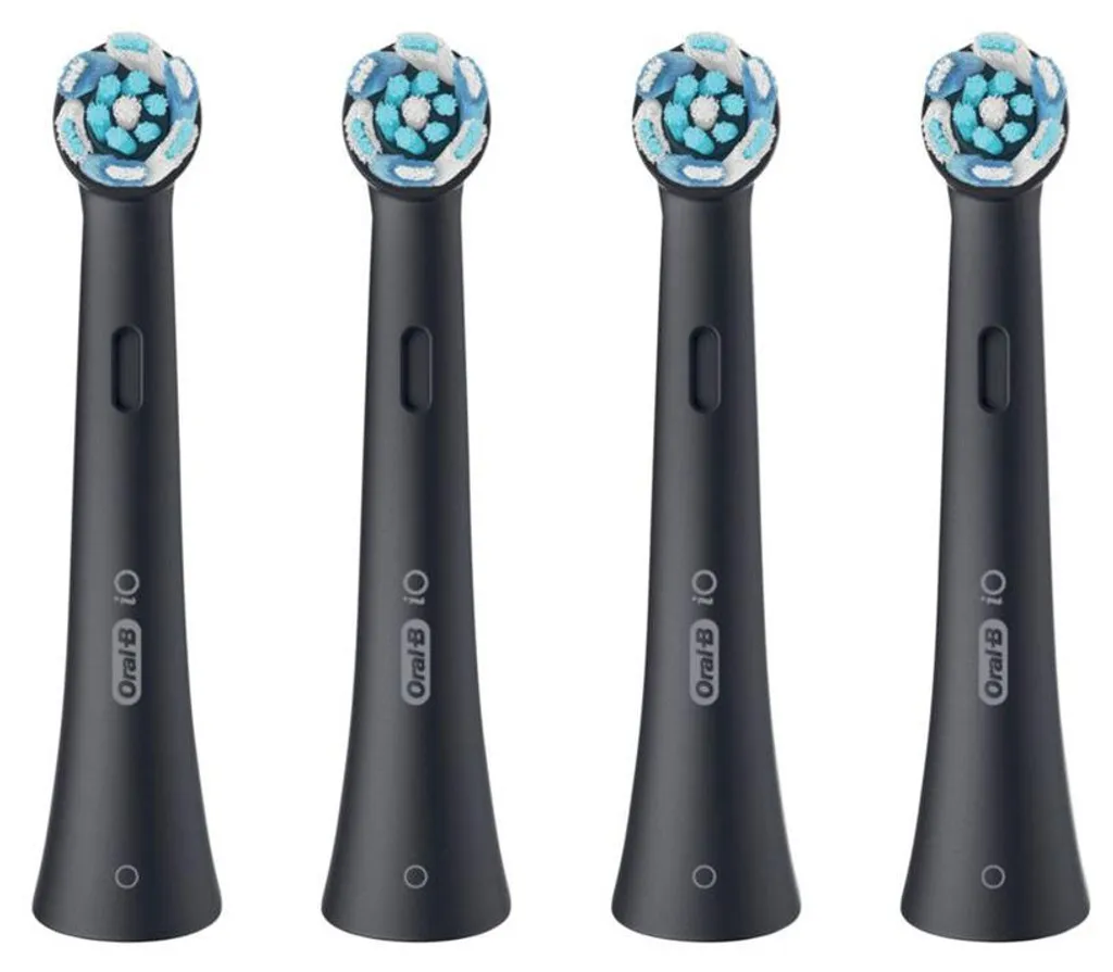 Lot de 4 Têtes de Brosse à Dents Oral-B iO Ultimate Clean Noires de Rechange