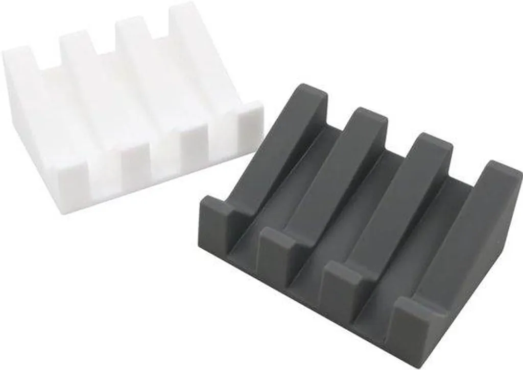 Porte-savon drainant en silicone lot de 2 accessoires pour évier et douche