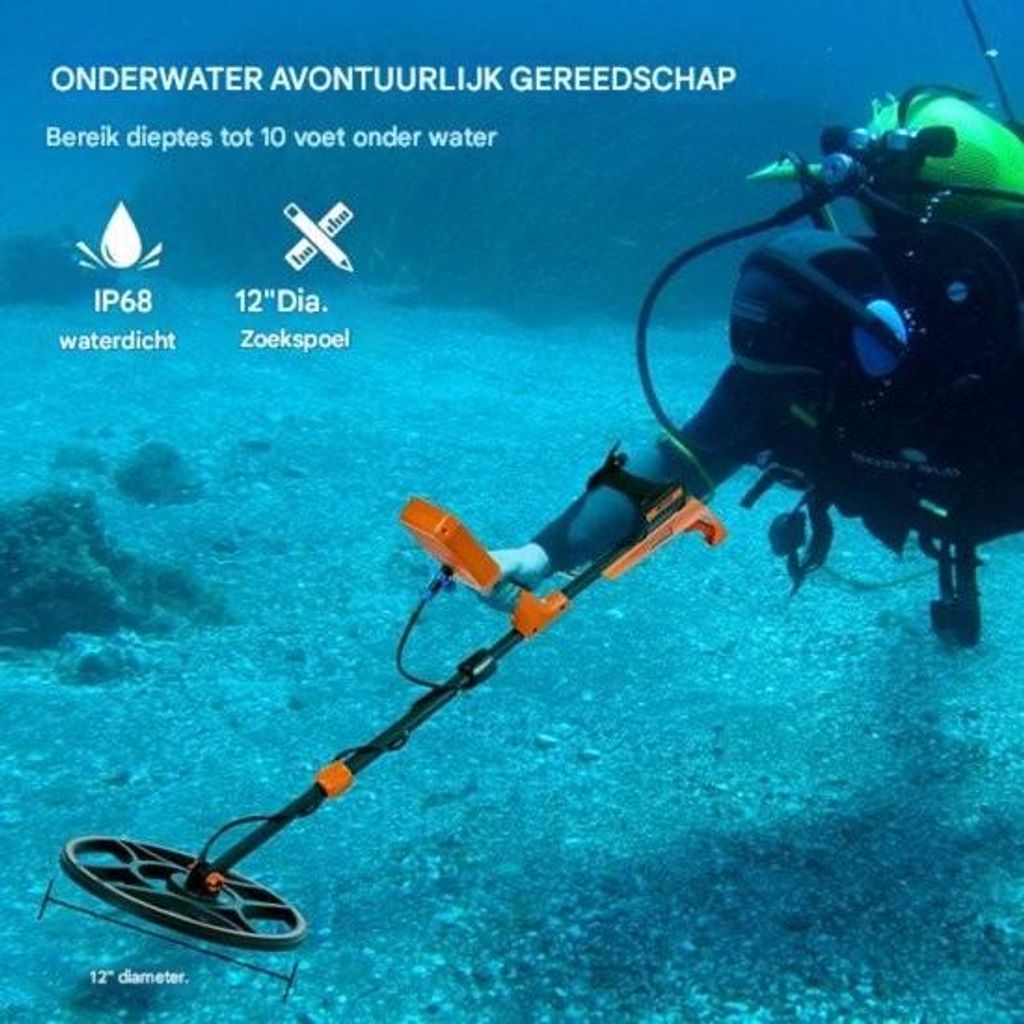 Détecteur de métaux étanche - sous l'eau - pile incluse - Image du produit 