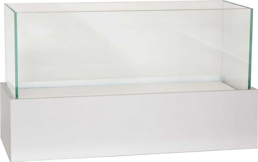 VIVANNO Windlicht Fiberglas CANDELITO Rechteckig, Weiß matt - 50x20x29 cm