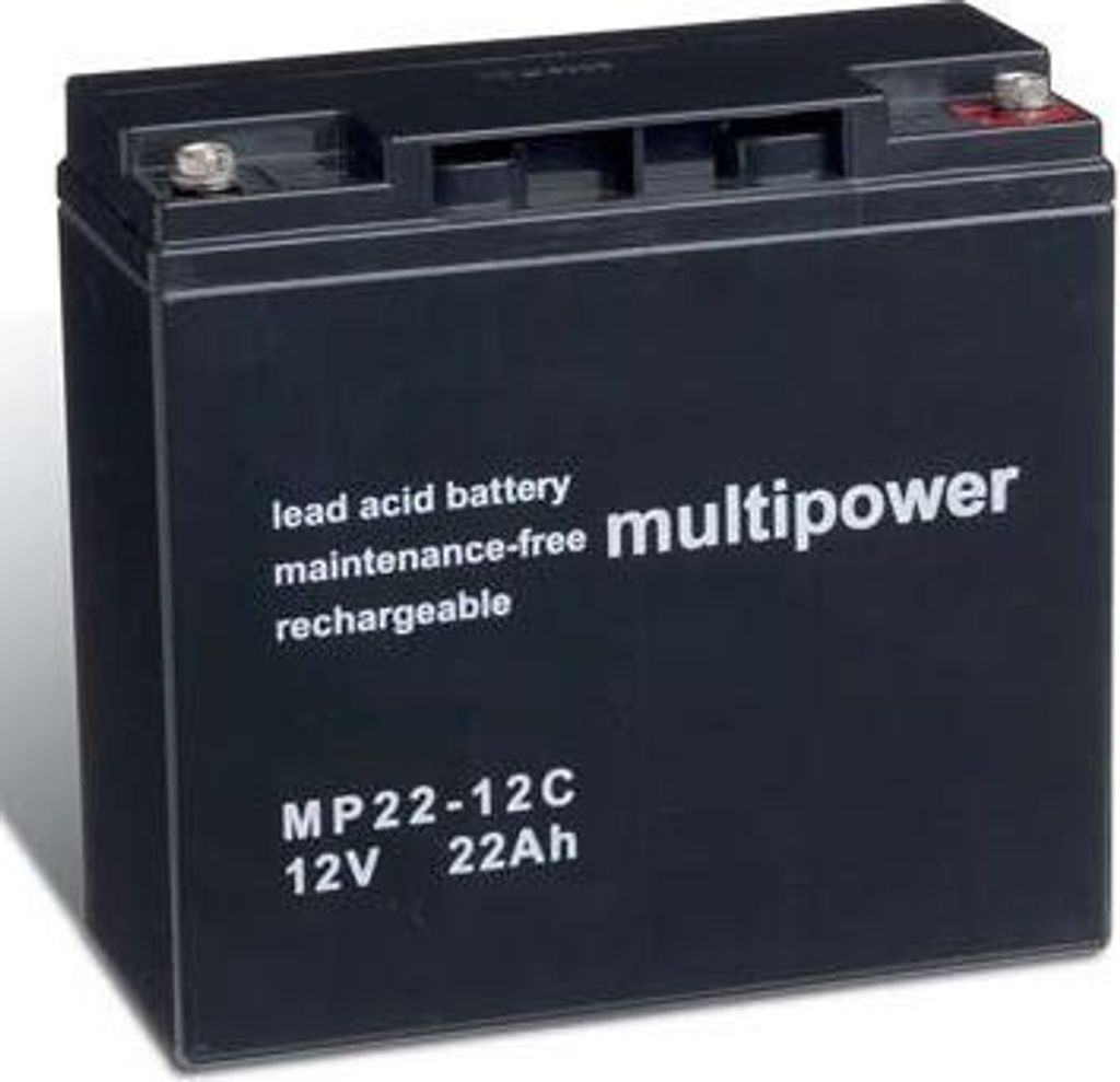 Multipower MP22-12C / 12V 22Ah Blei Akku Zyklentyp Produktbild 
