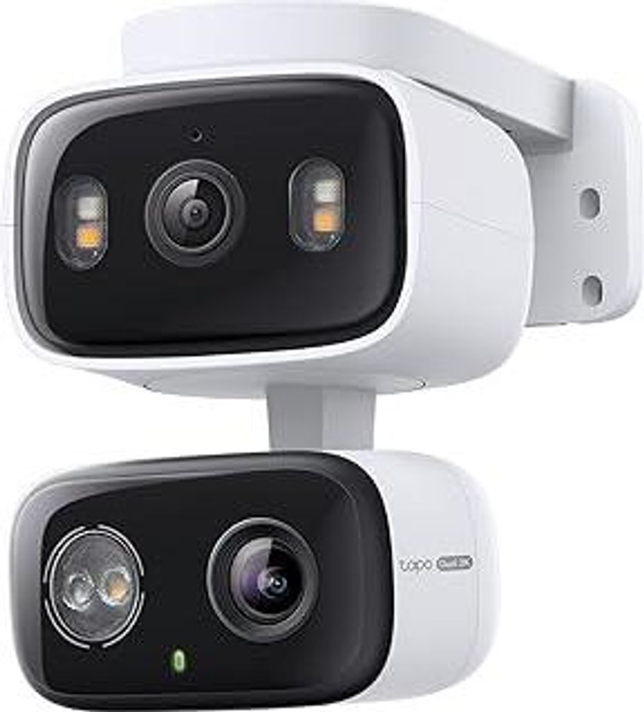 Tapo C246D WLAN Überwachungskamera Außen mit 2K Dual-Objektiv, 125° Weitwinkel & 6?mm Teleobjektiv, Smart Tracking, kostenfreie KI-Erkennung, Na...