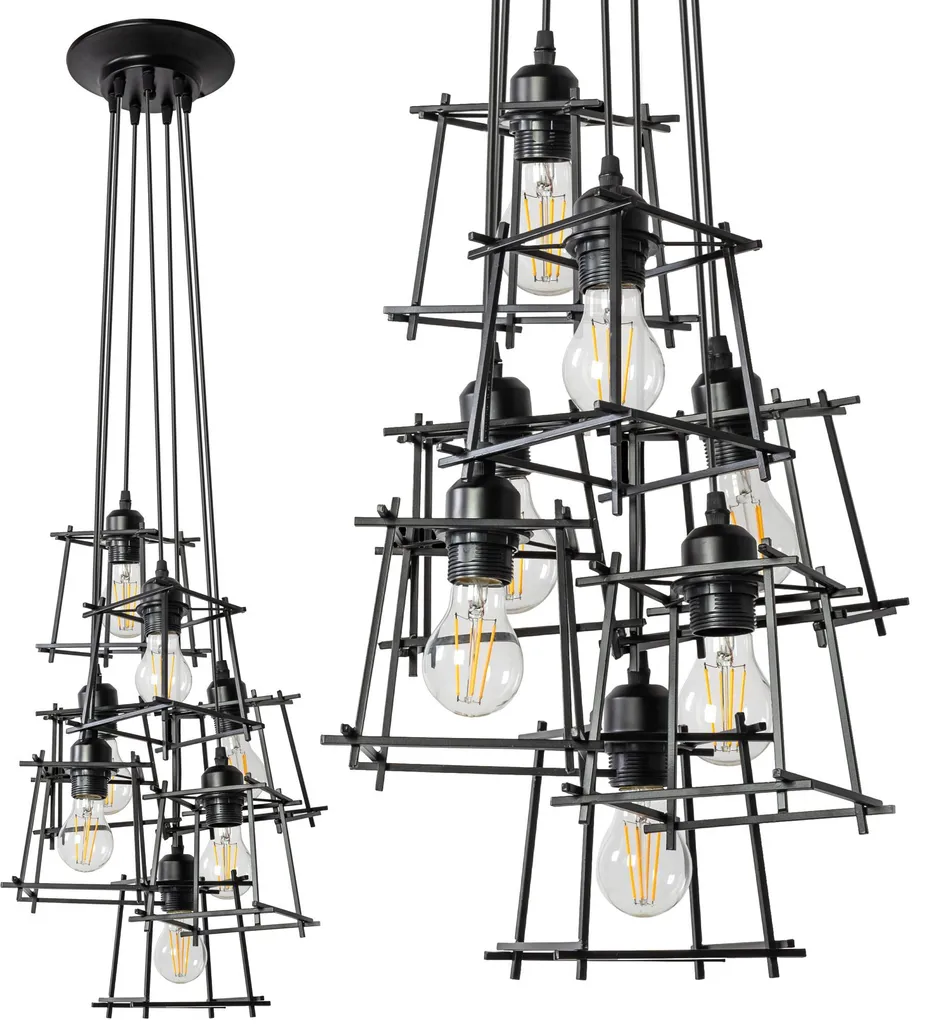 Lampe Suspendue Cuisine et Salon Toolight APP221-7CP : Éclairage Élégant