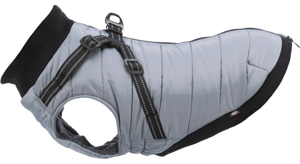 Trixie Regenjas voor honden, model Pontis, kleur: grijs, Productafbeelding 