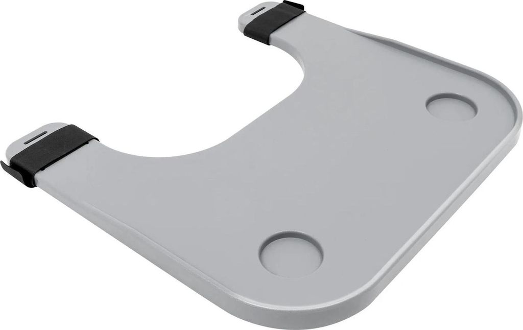 Rollstuhltisch, abnehmbares Tablett mit Becherhalter, grau – robust zum Essen und Schreiben