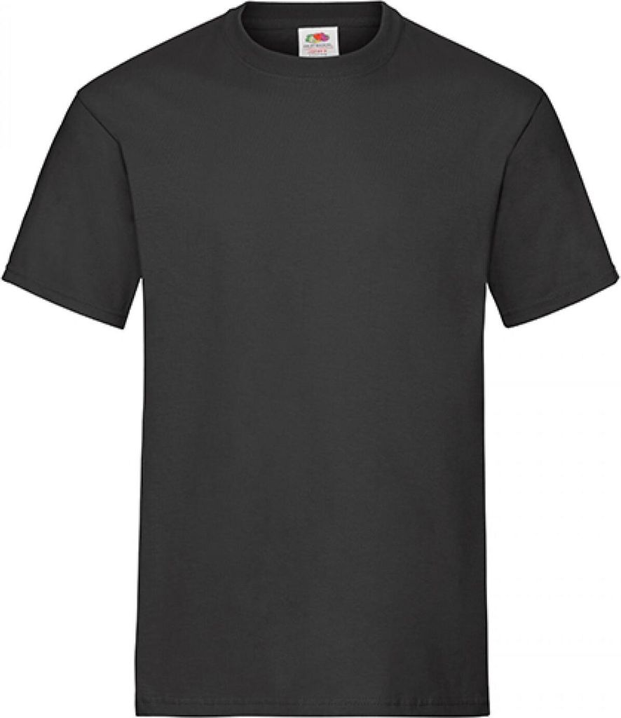 Fruit of the Loom 61-212-0 | Heavy Baumwolle Herren T-Shirt - Farbe: Black - Größe: XXL