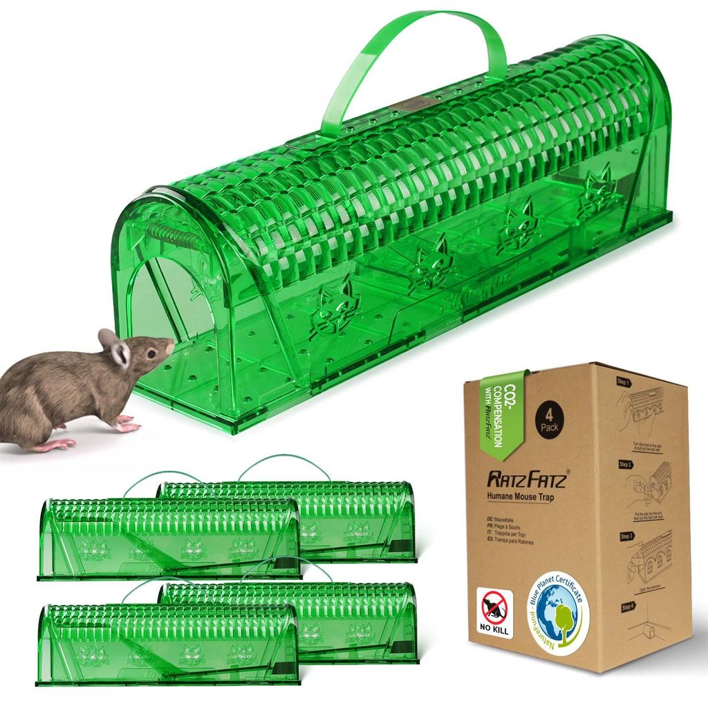 RatzFatz® Lot de 4 Pièges à Souris Premium Vivants Pièges Image du produit 