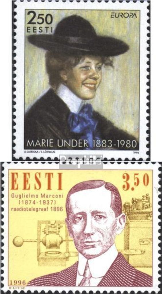Briefmarken Estland 1996 Mi 279,280 (kompl.Ausg.) gestempelt Frauen