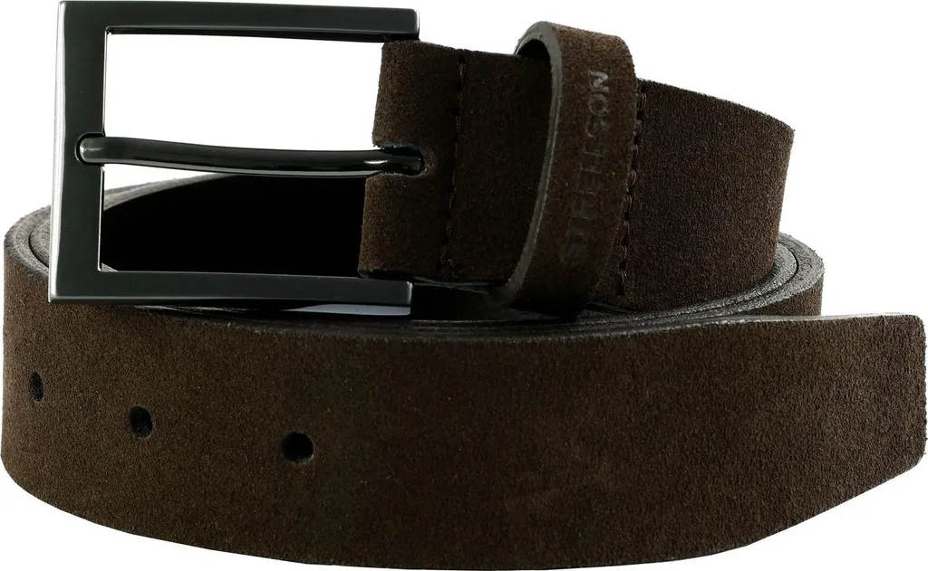 Cintura Strellson Originale Pelle Marrone Scuro W85 - 3,5cm