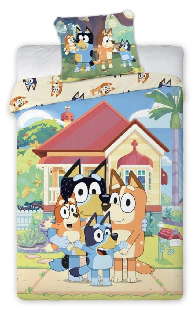 Bluey Bettbezug family home 140 x 200 cm - Baumwolle