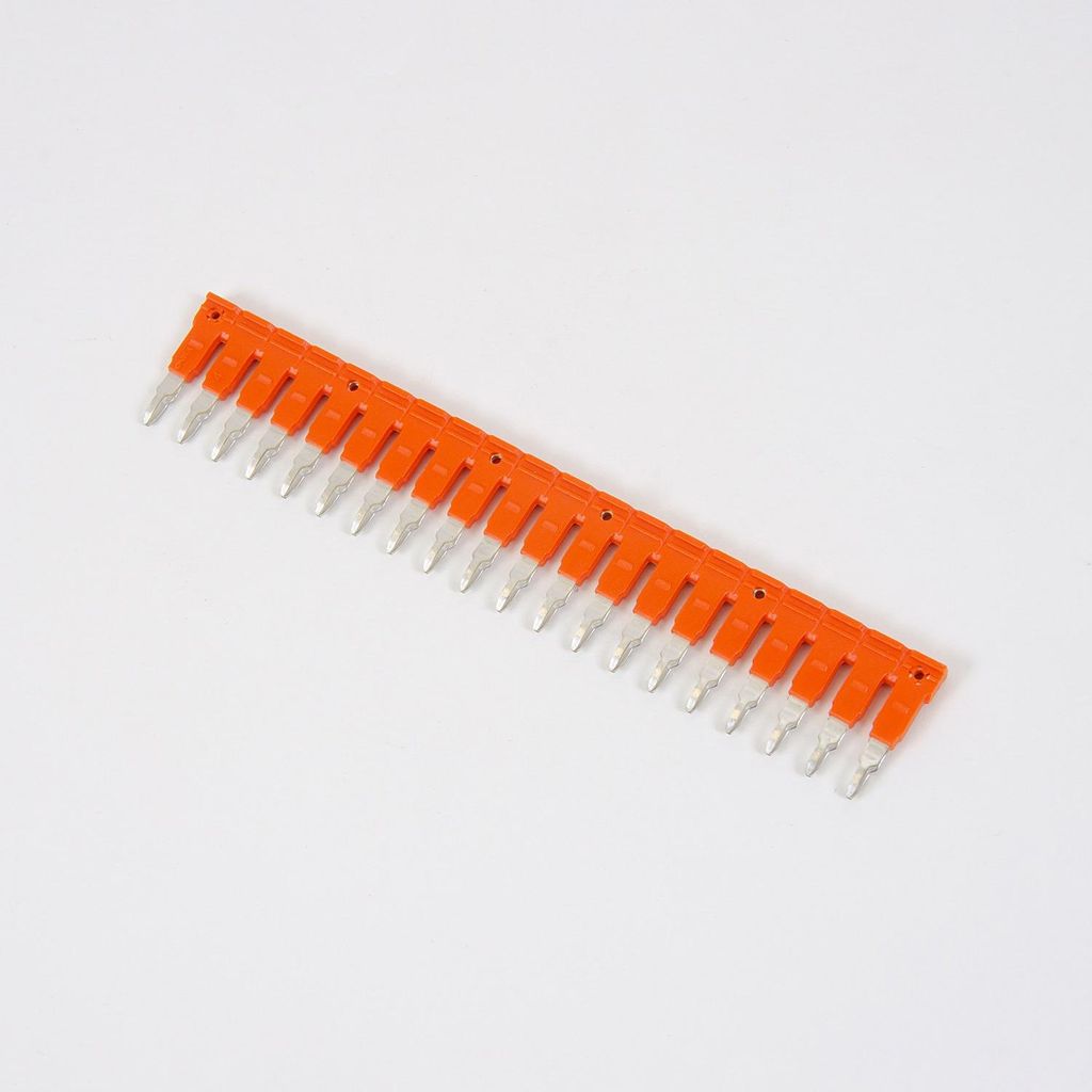 ONKA 4/20 Isolierte 20-polige Steckbolzenbrücke, universal (für Feder- und Schraubklemme 4mm2), 1060115