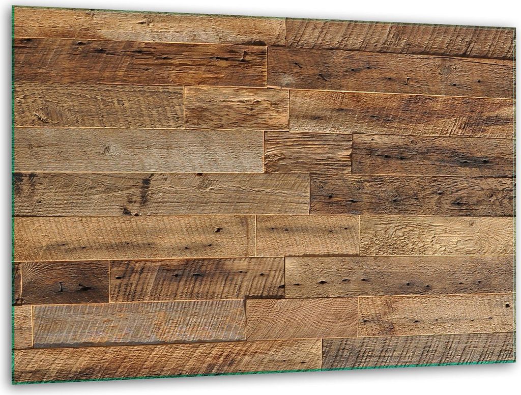 Glas Herdabdeckplatten Schneidebrett Universal 40x30cm Holz