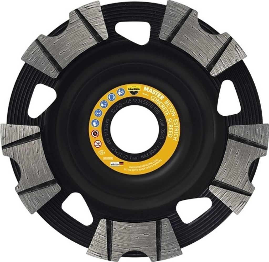 Samedia MASTER UBX Diamantschleifteller 125 mm Durchmesser/M 14 Bohrung