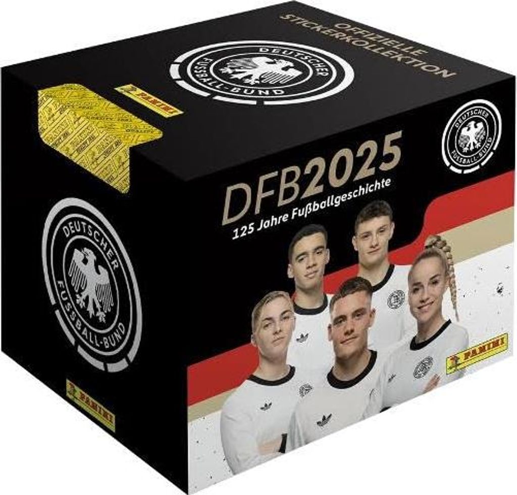 DFB 2025 – 125 Jahre Fußballgeschichte – Stickerbox mit 36 Produktbild 