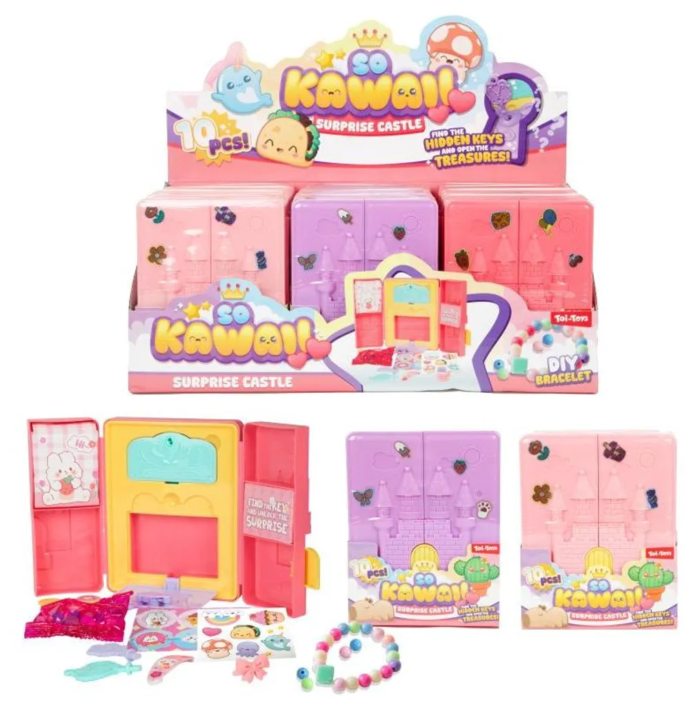 Coffret Toi-Toys Livre d'activités SO Kawaii avec stickers et jeux