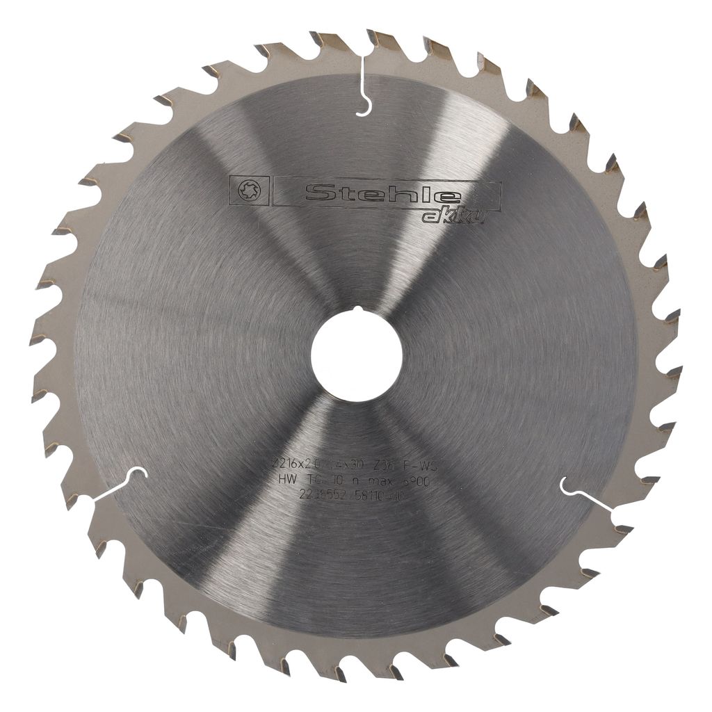 Stehle HW HKS Sägeblatt für Akku-Handkreissägen 216x2,0x30mm Z36 F-WS
