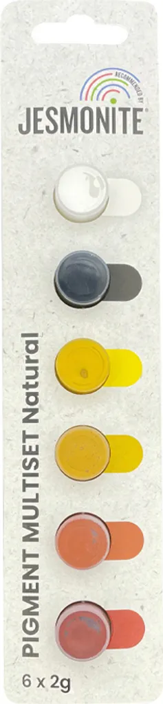 Pigment Jesmonite Anti-Grumeaux 6 Couleurs 2g pour un Mélange Parfait