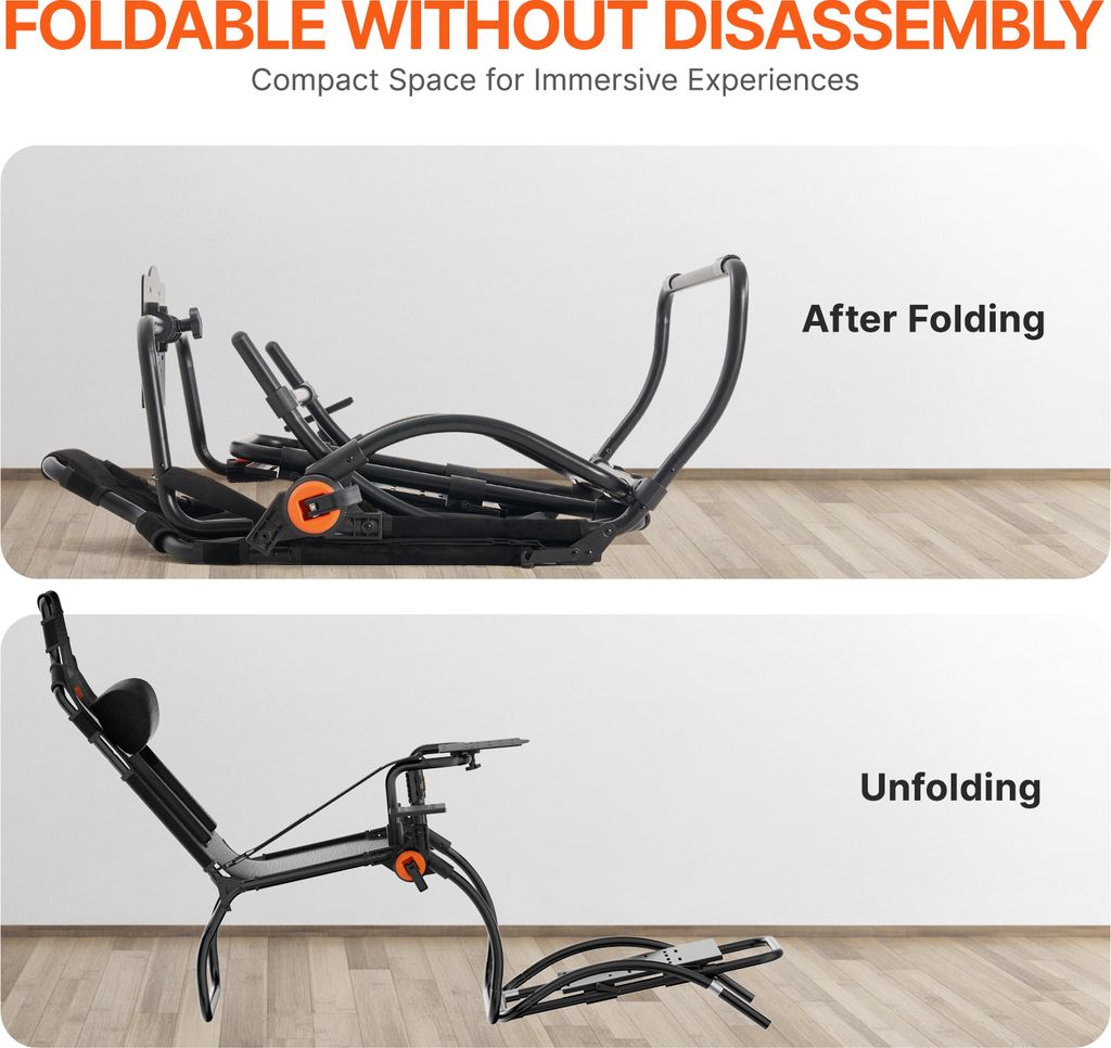 VEVOR Rennlenkradständer, faltbar, für Logitech Produktbild 6