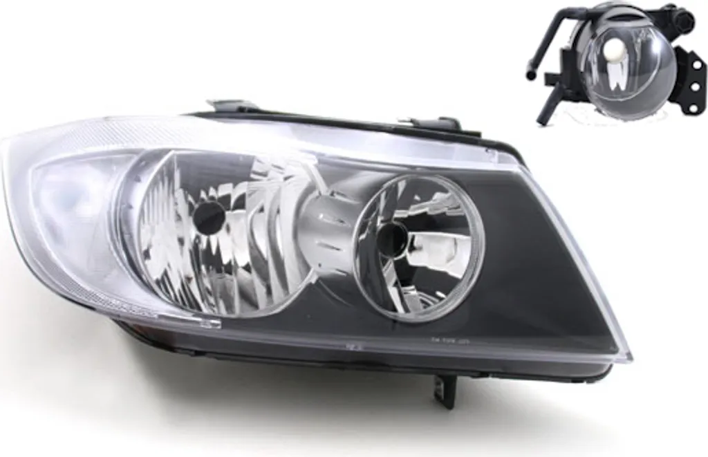 Johns, Fari alogeni adatti per BMW Serie 3 E90 E91 01/05- 08/08 H7 H7 Re. + nebbia. 63116942722 63116942748 6942722 6942748 63176920704 6317691079