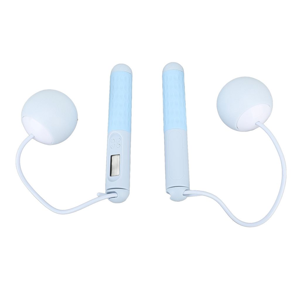 Kabelloses Springseil mit LCD‐Display & Zähler, gewichtete Griffe – Smart Fitnessseil